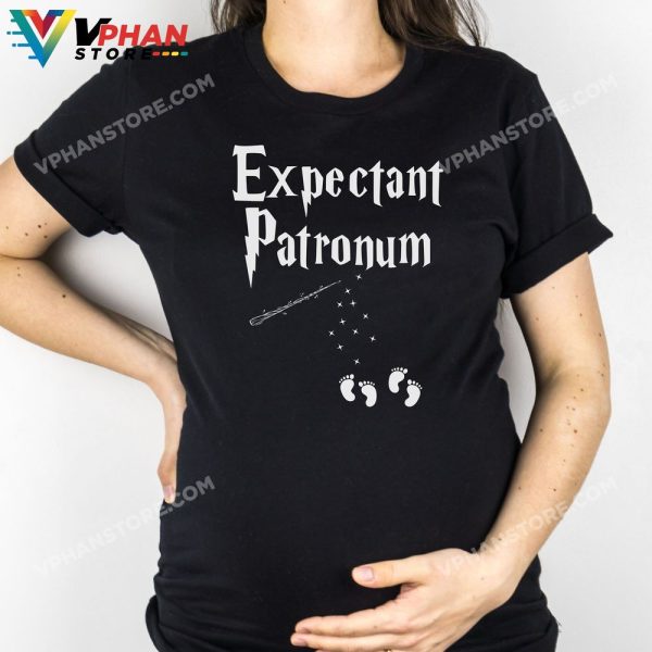 Expectant Patronum Pregnancy Announcement Shirt Reveal New Baby Pregnant Mom To Be T-Shirt