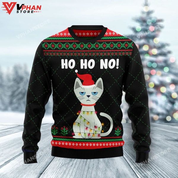 Christmas 3D Sweatshirt Cat, Ugly Christmas Sweater