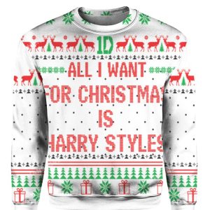 All I Want For Christmas Is Harry Styles Ugly Sweater 1