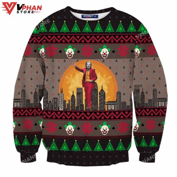 Arthur Fleck Christmas Wool Knitted DC Joker Christmas Sweater