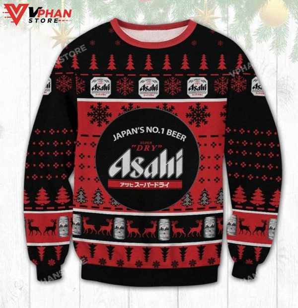 Asahi Super Dry Beer Ugly Christmas Sweater