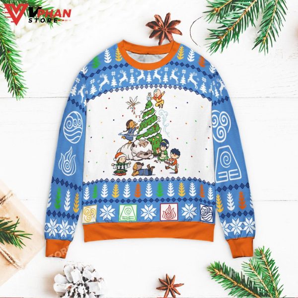 Avatar The Last Airbender Time Ugly Christmas Sweater