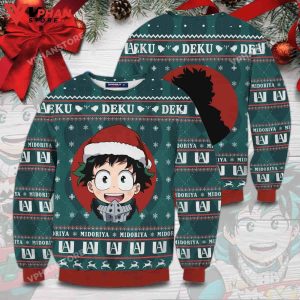 Baby Deku Christmas Wool Sweater My Hero Academia 3D Sweater 1