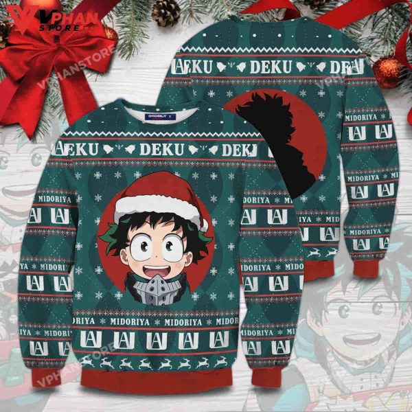 Baby Deku My Hero Academia 3D Christmas Sweater