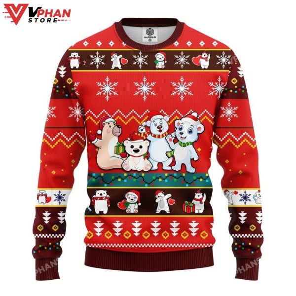 Bears Cute Noel Ugly Christmas Sweater All Over Printed