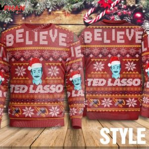 Believe Ted Lasso All Over Print Sweater 1