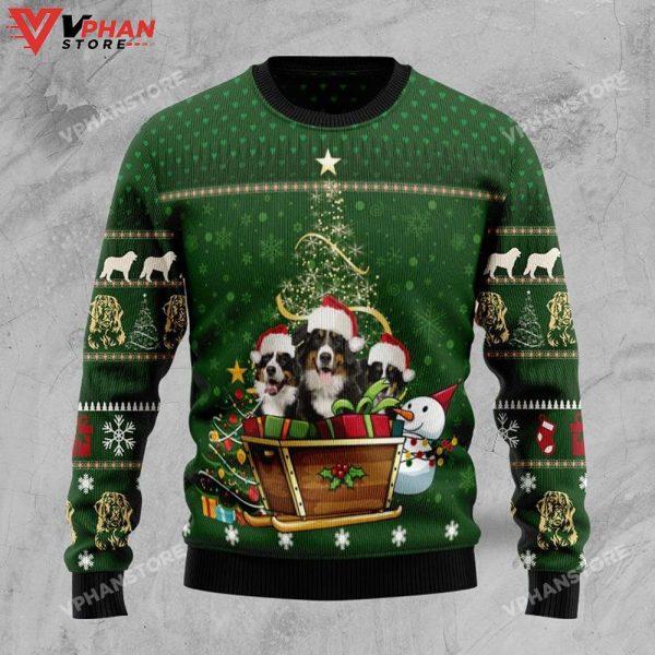 Bernese Mountain Dog Xmas Ugly Christmas Sweater