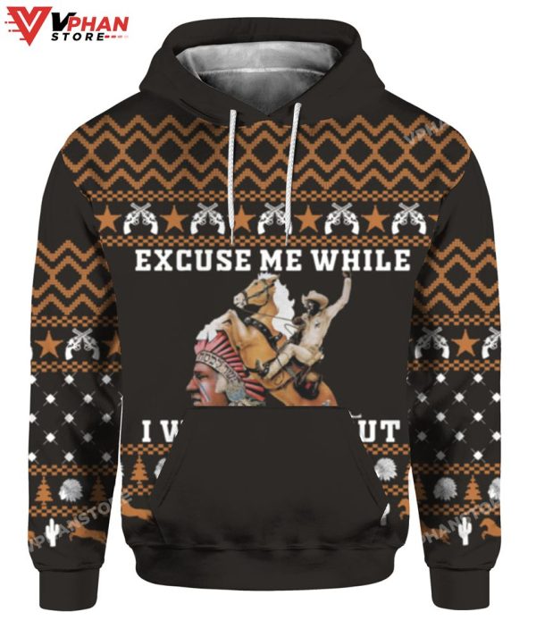 Excuse Me While I Whip This Out Blazing Saddles Christmas Sweater