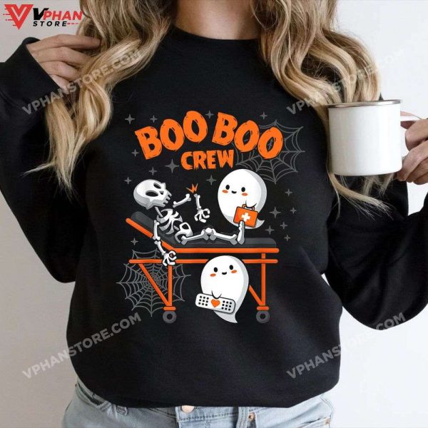 Boo Boo Crew Ghost Doctor Halloween T-Shirt Nurse Halloween Costume