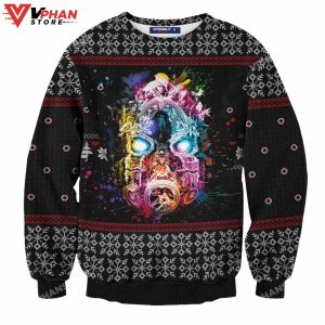 Borderlands Ugly Christmas Sweater Wool Knitted Sweatshirt