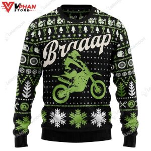 Braaap Moto Christmas Sweater 1