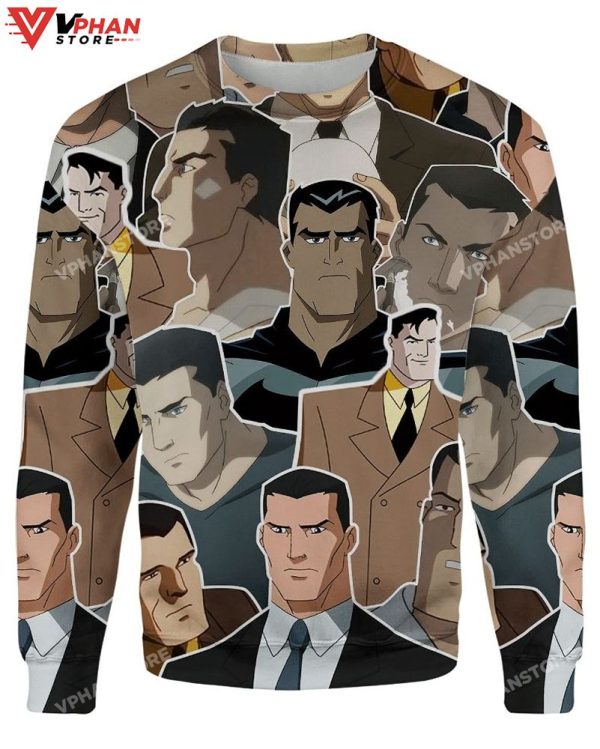 Bruce Wayne Ugly Christmas Sweater All Over Printed