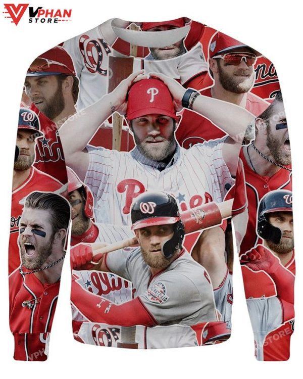 Bryce Harper Ugly Christmas Sweater All Over Printed