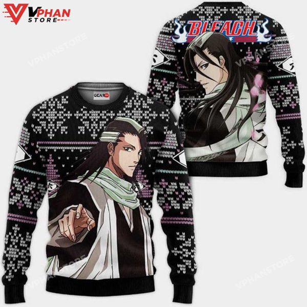 Byakuya Kuchiki Anime Bl Xmas Knitted Ugly Christmas Sweater