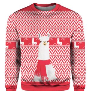 Camel Llama Christmas Sweater 1