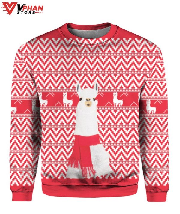 Camel Llama Christmas Sweater, Meme Funny Sweater