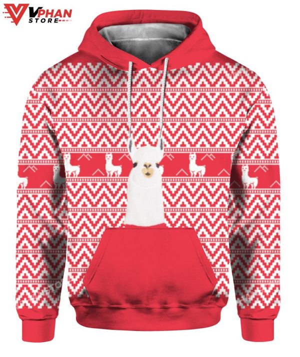 Camel Llama Christmas Sweater, Meme Funny Sweater