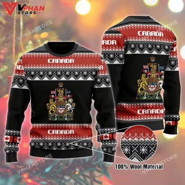 Canada Ugly Xmas 3D Sweatshirt Ugly Christmas Sweater All Over Print