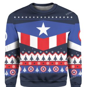 Captain America Christmas Sweater 1