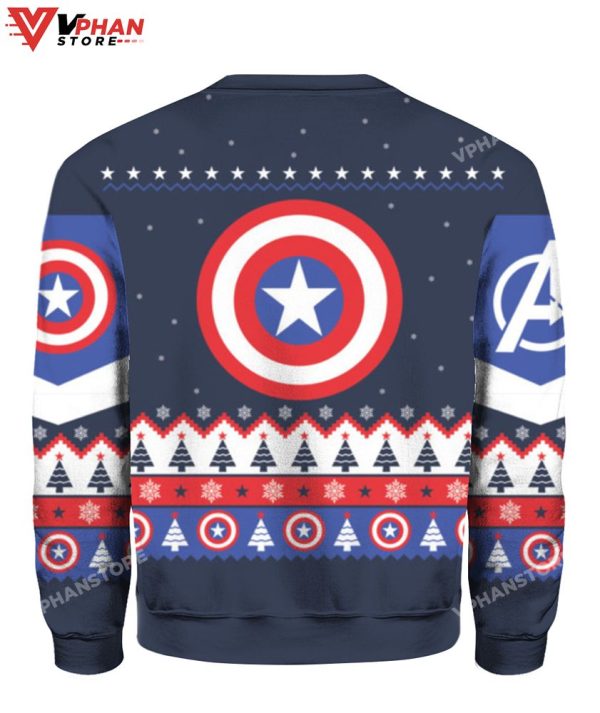 Captain America Christmas Sweater, Vintage Costume