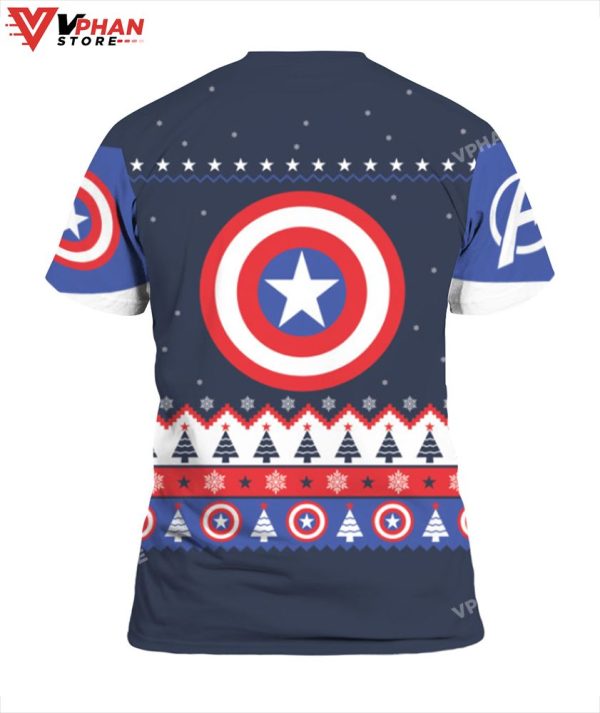 Captain America Christmas Sweater, Vintage Costume