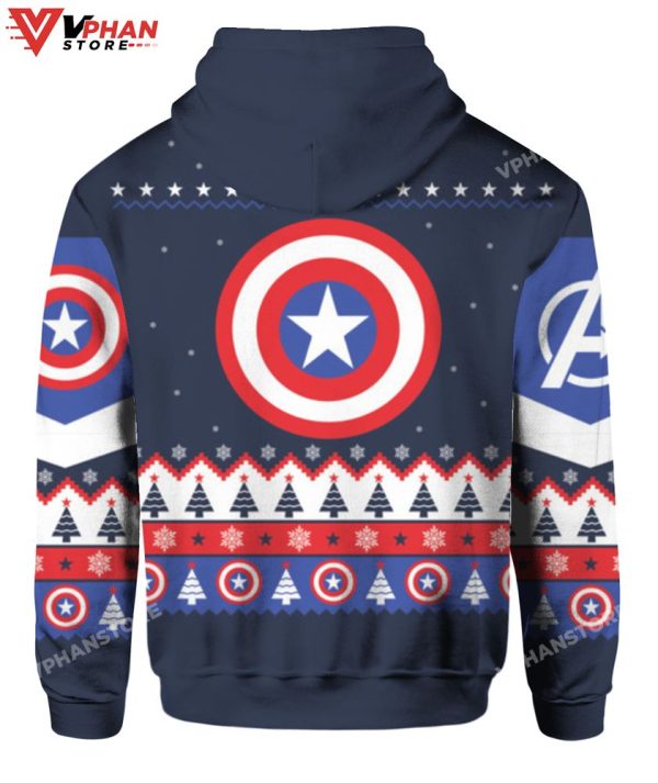 Captain America Christmas Sweater, Vintage Costume