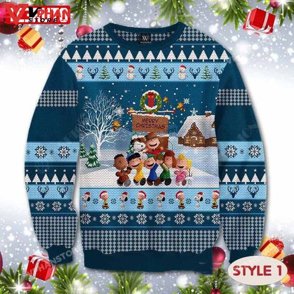 Charlie Brown Snoopy Santa Ugly Christmas Sweater