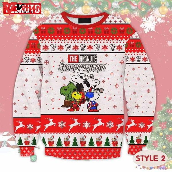 Charlie Brown Snoopy Santa Ugly Christmas Sweater