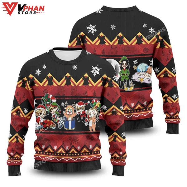 Chibi Revengers Ugly Christmas Sweater Wool Knitted Sweatshirt