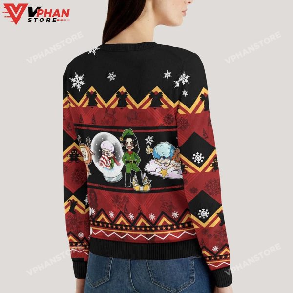 Chibi Revengers Ugly Christmas Sweater Wool Knitted Sweatshirt