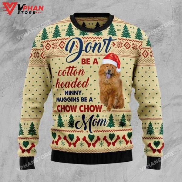 Chow Chow Mom Ugly Christmas Sweater