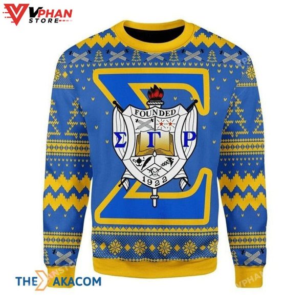 Patterns Sigma Gamma Rho Founded In 1922 Ugly Christmas Sweater