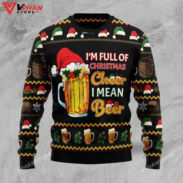 Cheer Beer 3D Sweatshirt Ugly Christmas Sweater