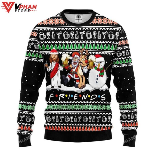 Friends 3D Sweatshirt Ugly Christmas Sweater