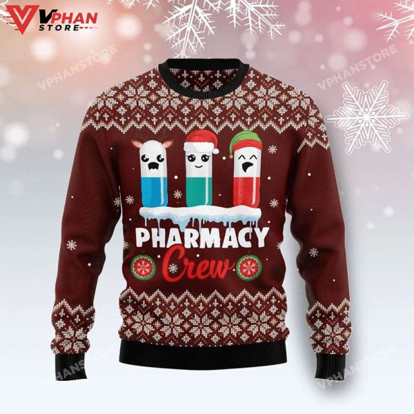 Pharmacy Crew 3D Sweatshirt, Ugly Christmas Sweater