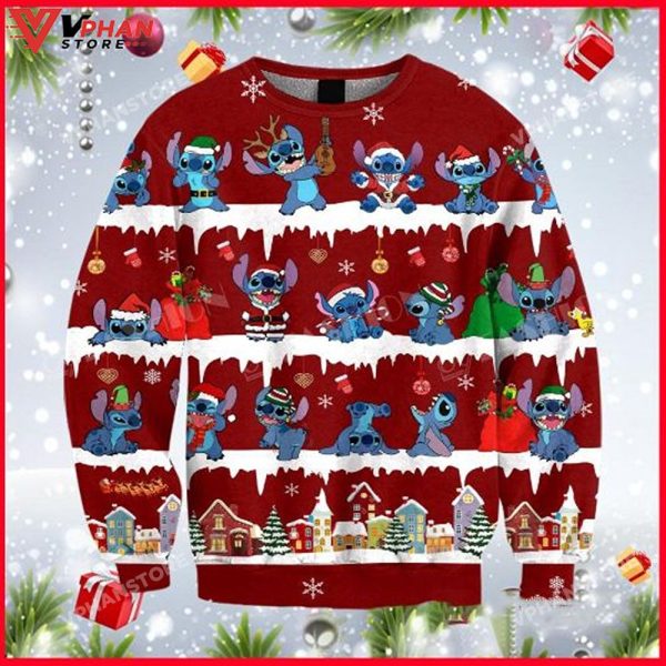 Christmas Stitch And Lilo, Ugly Christmas Sweater