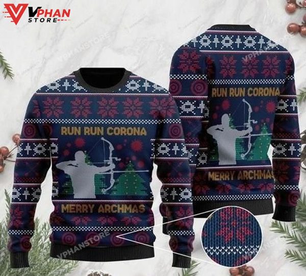 Christmas Run Run Corona 3D Sweatshirt, Ugly Christmas Sweater