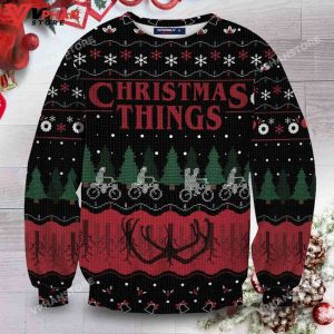 Christmas Things Stranger Things Wool Knitted Sweater 1