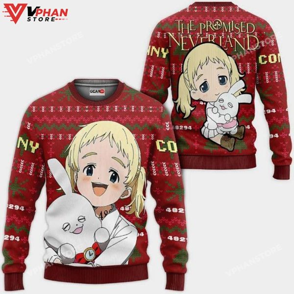 Conny Anime The Promised Neverland Xmas Ugly Christmas Sweater