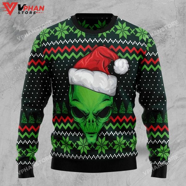 Cool Alien Alien Lover Sweatshirt 3D Ugly Christmas Sweater