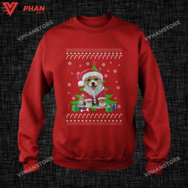 Corgi Dog 3D Sweatshirt Ugly Christmas Sweater