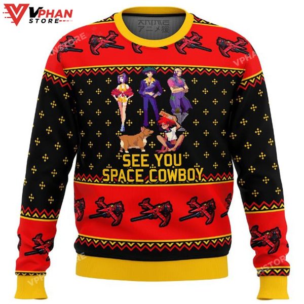 Cowboy Bebop See You Space Ugly Christmas Sweater