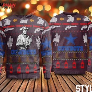 Cowboy Sweater Sweashirt Western Sweater Christmas Gift 1