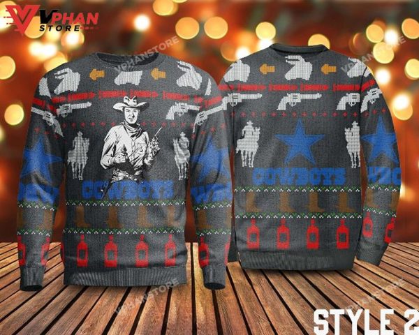 Cowboy Western Christmas Gift, Ugly Christmas Sweater