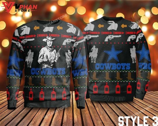 Cowboy Western Christmas Gift, Ugly Christmas Sweater