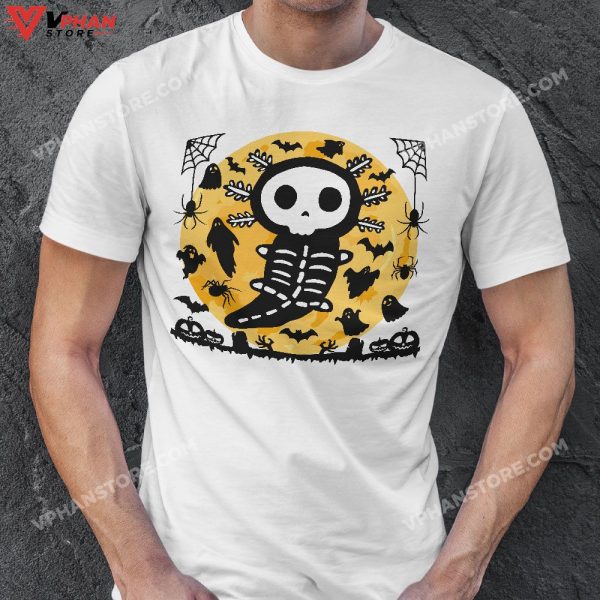 Cute Skeleton Halloween Axolotl T-Shirt, Costume Halloween Skeleton