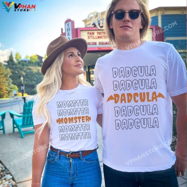 Dadcula Momster Couples Halloween Costumes Spooky Mom Dad Gift