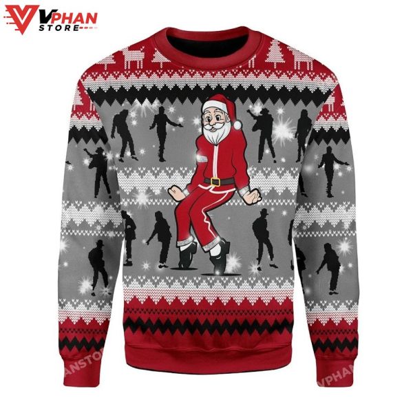 Dancing Michael Jackson Poses Ugly Christmas Sweater