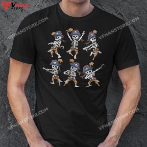 Dancing Pirate Skeletons Dance Challenge Boys Kids Halloween T Shirt 1