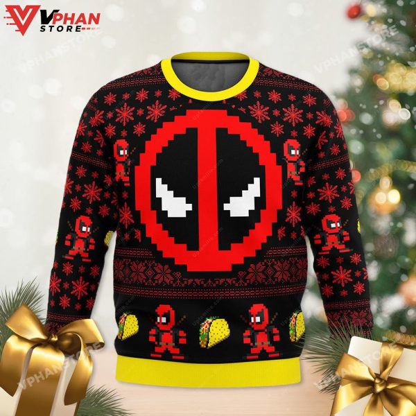 Deadpool Cute Chibi Ugly Christmas Sweater